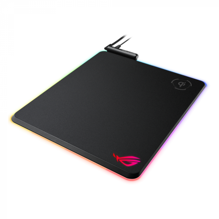 Mouse Pad ASUS ROG BALTEUS QI RGB, Black