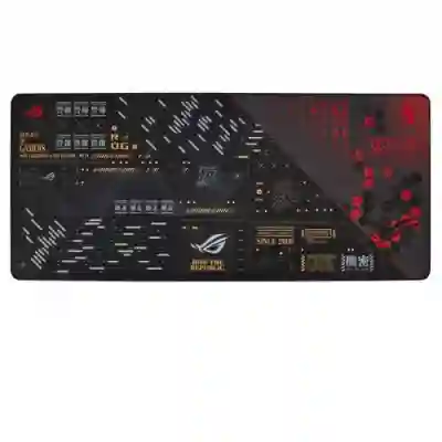 Mouse Pad ASUS ROG Scabbard II EVA Edition, Black-Red
