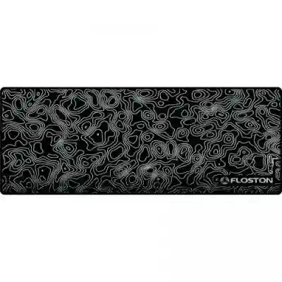 Mouse Pad Floston Topoghrapic XL, Black-White