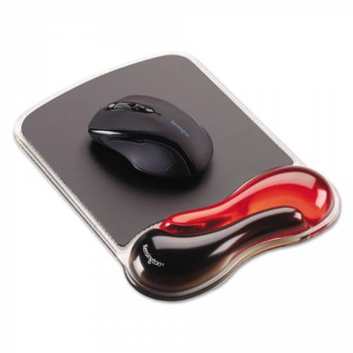 Mouse Pad Kensington Crystal, Black-Red