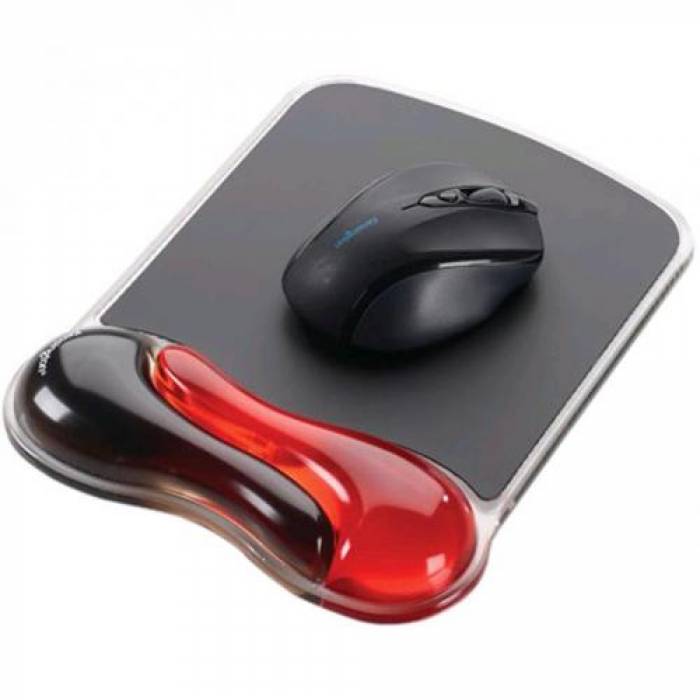 Mouse Pad Kensington Crystal, Black-Red