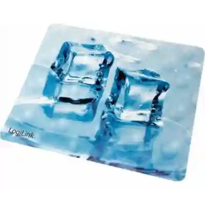 Mouse Pad LogiLink ID0152 in 3D design Ice Cube, Blue