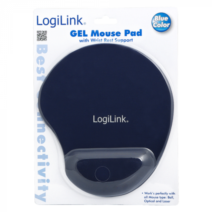 Mouse Pad Loginik ID0027B, Blue