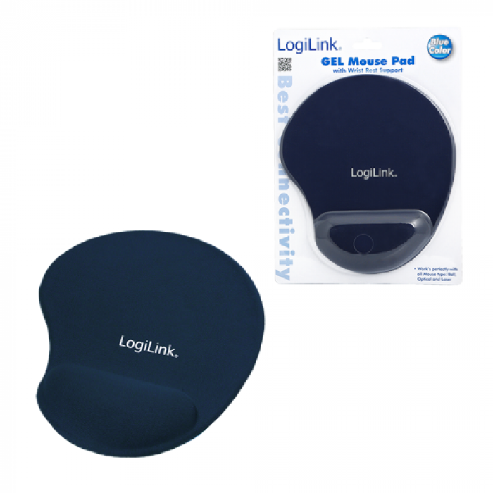 Mouse Pad Loginik ID0027B, Blue