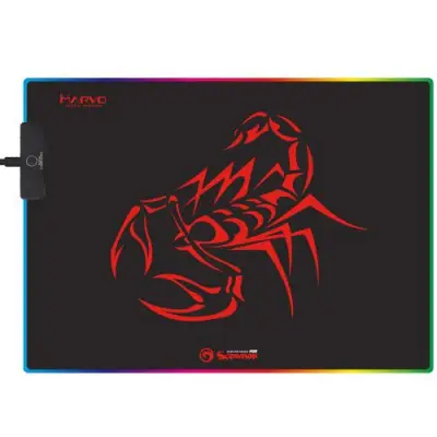 Mouse Pad Marvo MG-08 RGB, Black-Red
