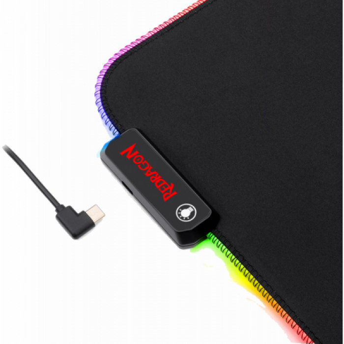 Mouse Pad Redragon Neptune RGB, Black