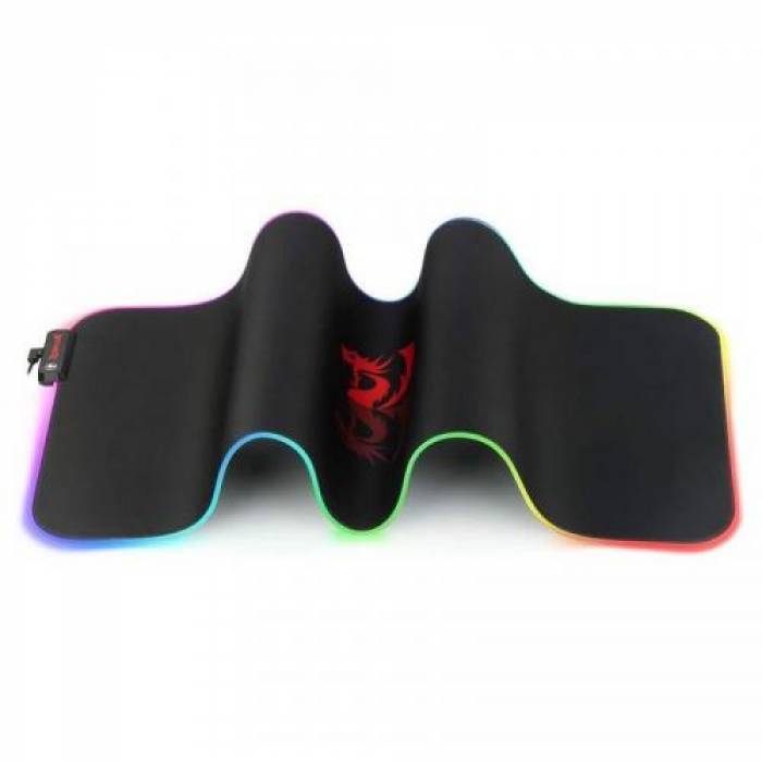 Mouse Pad Redragon Neptune X RGB LED, Black