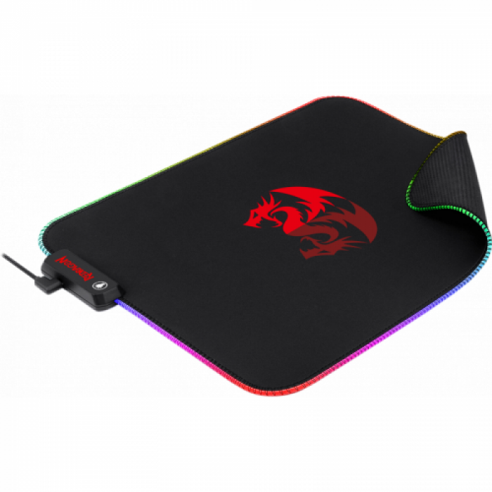 Mouse Pad Redragon Pluto RGB, Black