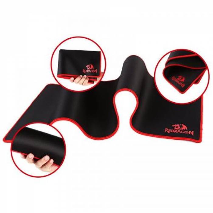 Mouse pad Redragon Suzaku, Black-Red