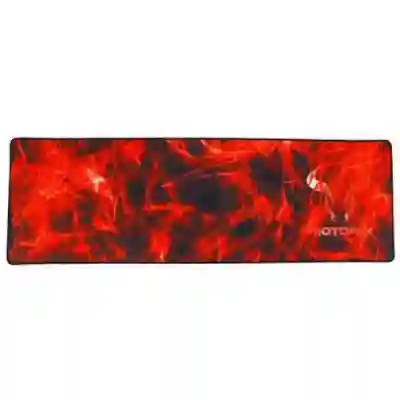 Mouse Pad Riotoro Smokey Bull Extended XL, Black-Red