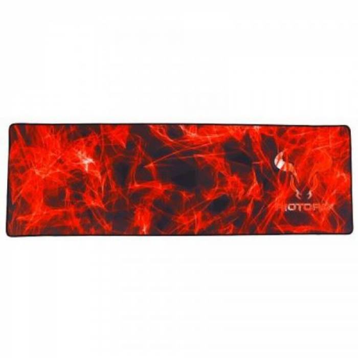 Mouse Pad Riotoro Smokey Bull Extended XL, Black-Red