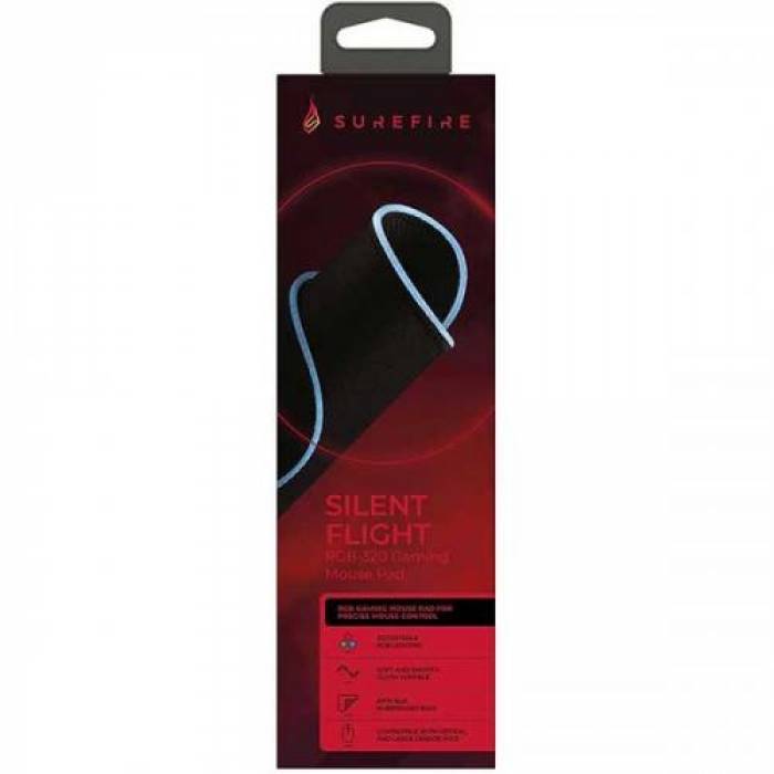 Mouse Pad SureFire by Verbatim Silent Flight RGB-320, Black