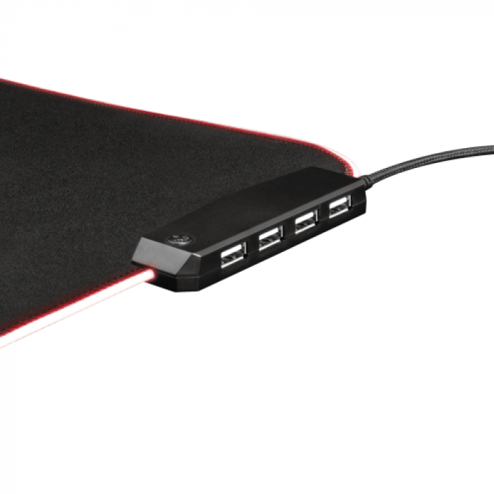 Mouse Pad Trust GXT 765 Glide-Flex RGB, Black