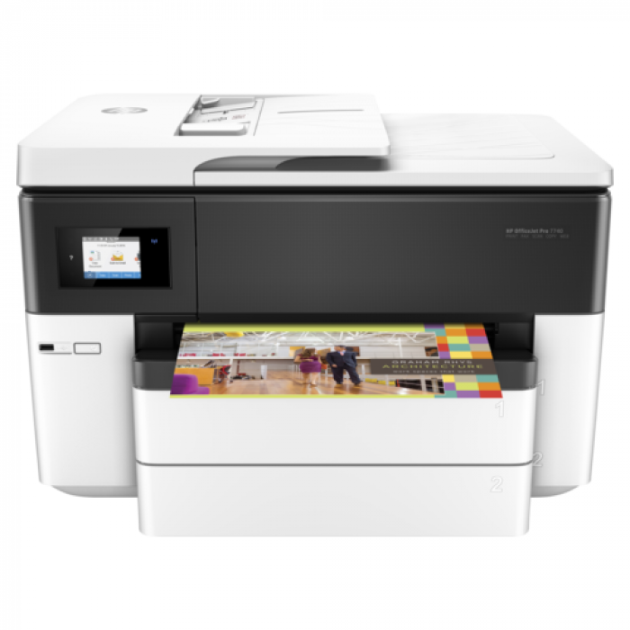 Multifunctional Inkjet Color HP OfficeJet Pro 7740 Wide Format All-in-One