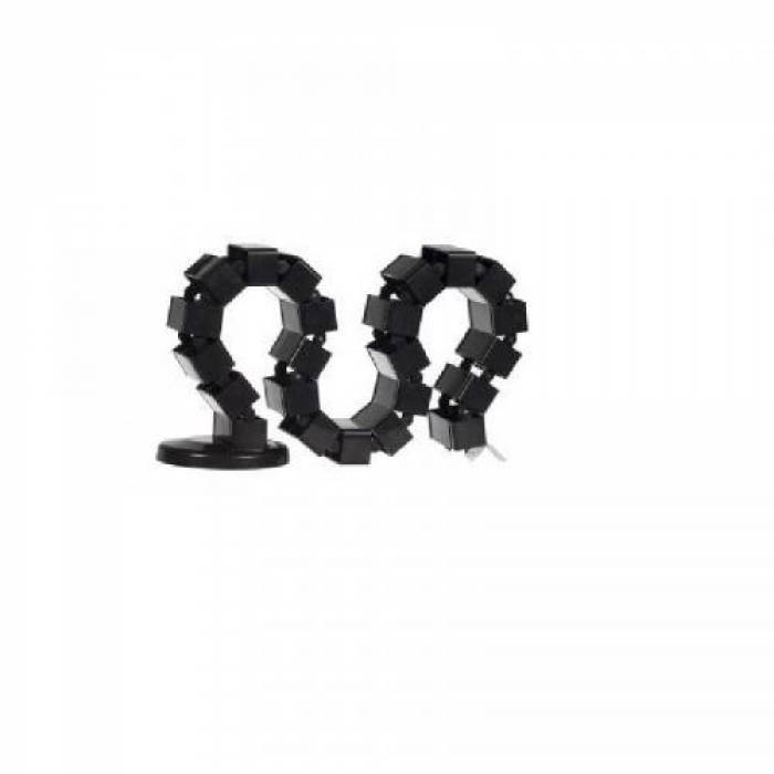 Organizator cabluri Maclean MC-727 B, Black