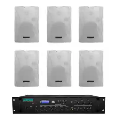 Pachet Sonorizare Amplificator cu mixer DSPPA MP310U + 6x Boxe de Perete DSPPA DSP8062