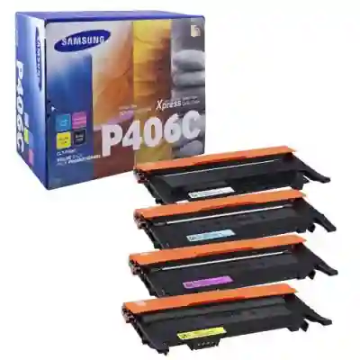 Pachet Tonere Samsung CLT-P406C Cyan, Magenta, Yellow, Black