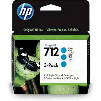 Pack Cartuse Cerneala HP 712 Cyan 3ED77A