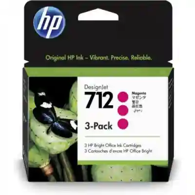 Pack Cartuse Cerneala HP 712 Magenta 3ED78A 