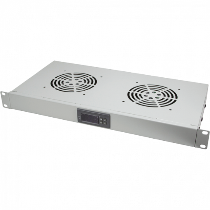 Panou ventilatie Logilink FAU02FG, 2x Fan, Grey