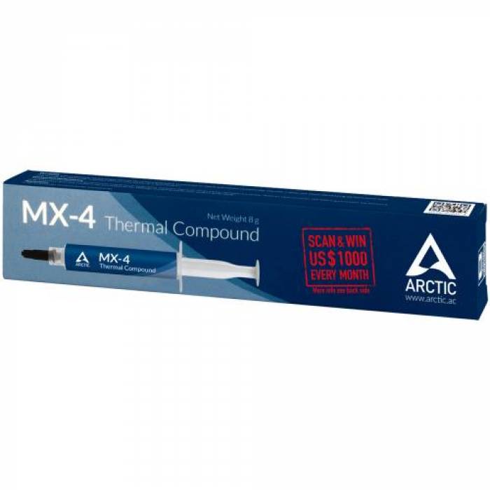 Pasta termoconductoare Arctic MX-4, 8g Pasta termoconductoare Arctic MX-4, 8g