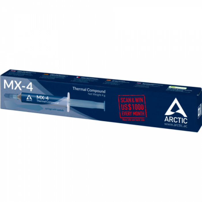 Pasta termoconductoare Arctic MX-4 cu aplicator, 4g