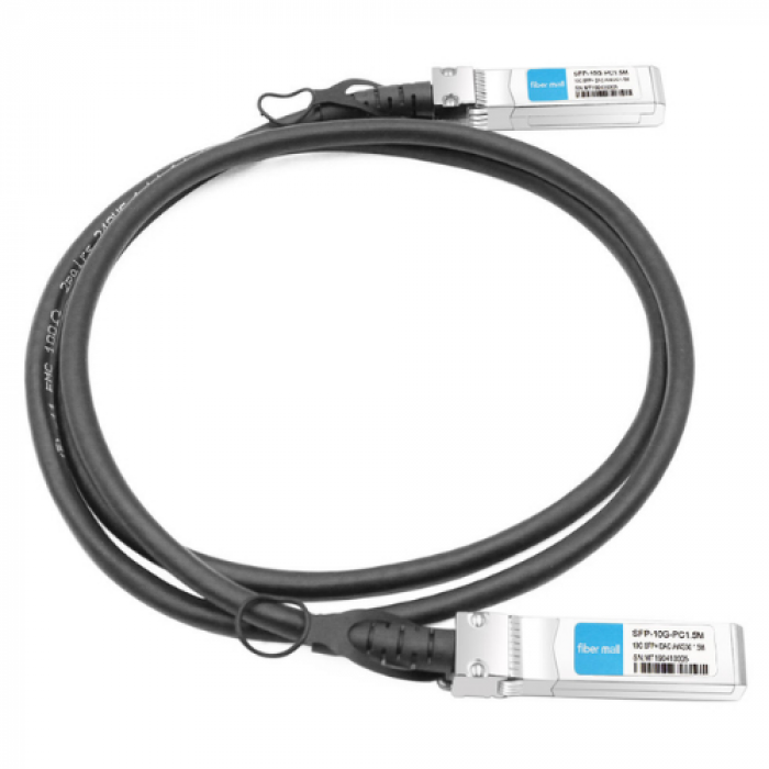 Patch cord Cisco SFP-H10GB-CU1-5M=, 1.5m, Black