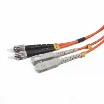 Patch Cord Fibra Optica Gembird, duplex multimode, 2m, conectori ST-SC