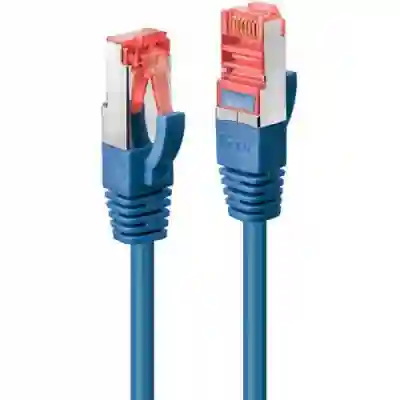 Patch Cord Lindy LY-47717, S/FTP, Cat.6, 1m. Blue