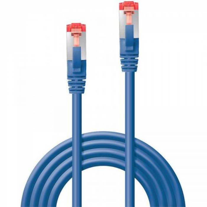 Patch Cord Lindy LY-47717, S/FTP, Cat.6, 1m. Blue