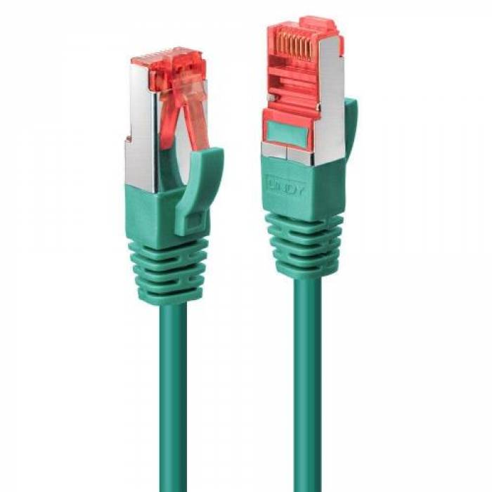 Patch Cord Lindy LY-47750, S/FTP, Cat.6, Green