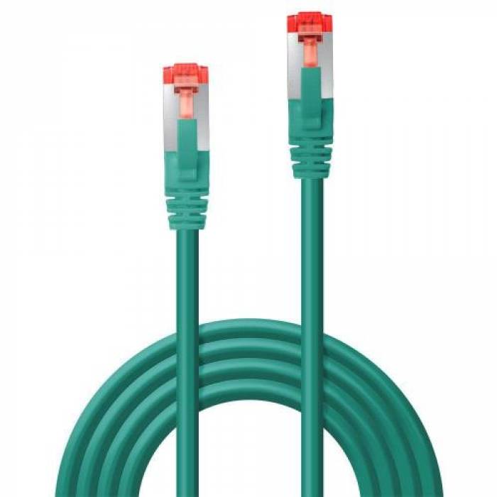 Patch Cord Lindy LY-47750, S/FTP, Cat.6, Green