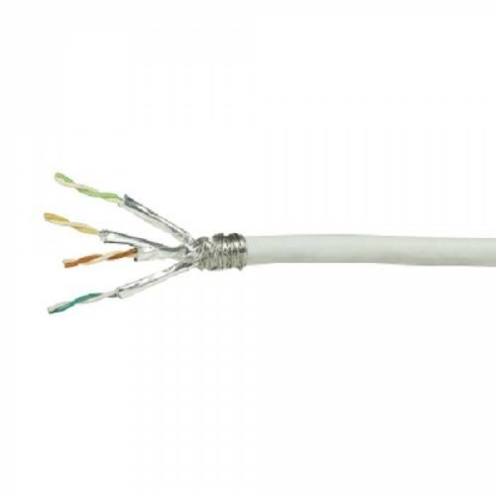 Patch Cord Logilink CPV0039 S/FTP, Cat6, 100m, White