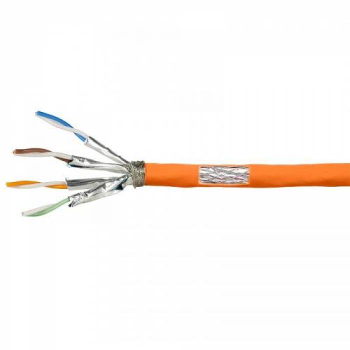 Patch Cord Logilink CPV0058, S/FTP, Cat7, 25m, Orange