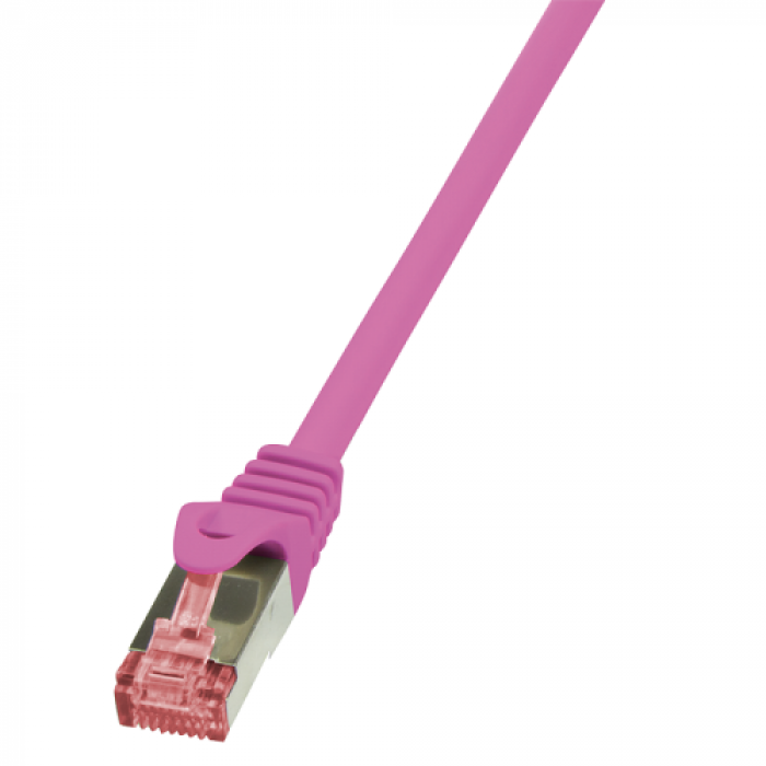 Patch cord Logilink CQ2069S PrimeLine S/FTP, Cat.6, 3 m, pink