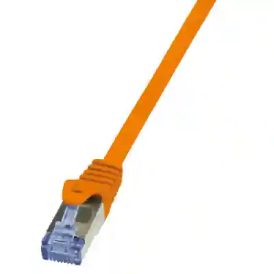 Patch Cord LogiLink CQ3028S, Cat.6, S/FTP PIMF PrimeLine, 0.5m, Orange