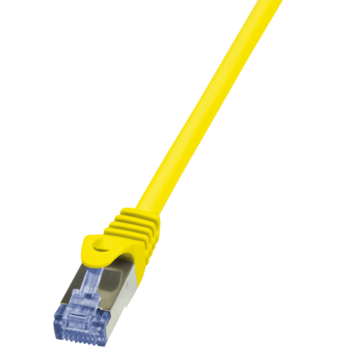 Patch Cord LogiLink CQ3047S, Cat.6A, S/FTP, PIMF PrimeLine, 1.5m, Yellow 