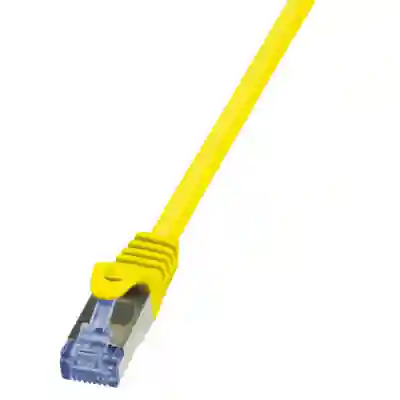 Patch Cord LogiLink CQ3087S, Cat.6A, S/FTP, PIMF PrimeLine, 7.5m, Yellow