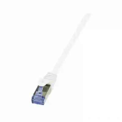 Patch Cord Logilink CQ4061S, S/FTP, Cat6a, 3m, White