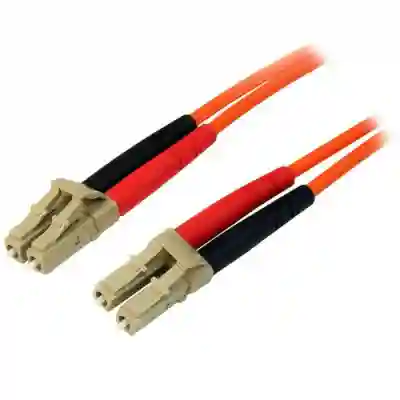 Patch Cord Startech 50FIBLCLC5, LC - LC, 5m, Orange