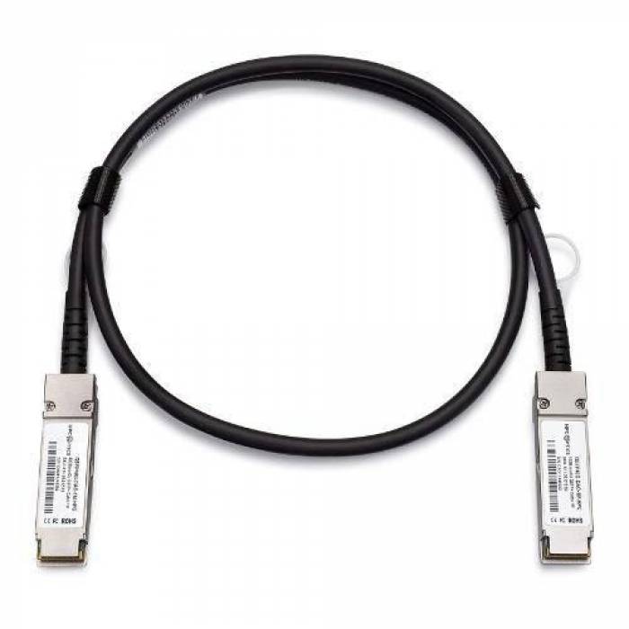 Patch cord Zyxel DAC10G-1M-ZZ0103F, SFP+ - SFP+, 1m, Black