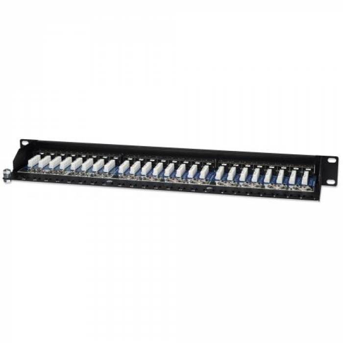 Patch Panel Intellinet 513487, 19 inch, 24 porturi, Black