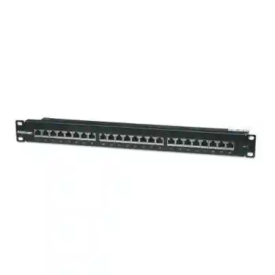 Patch Panel Intellinet 720038, 19inch, 24 porturi, Black