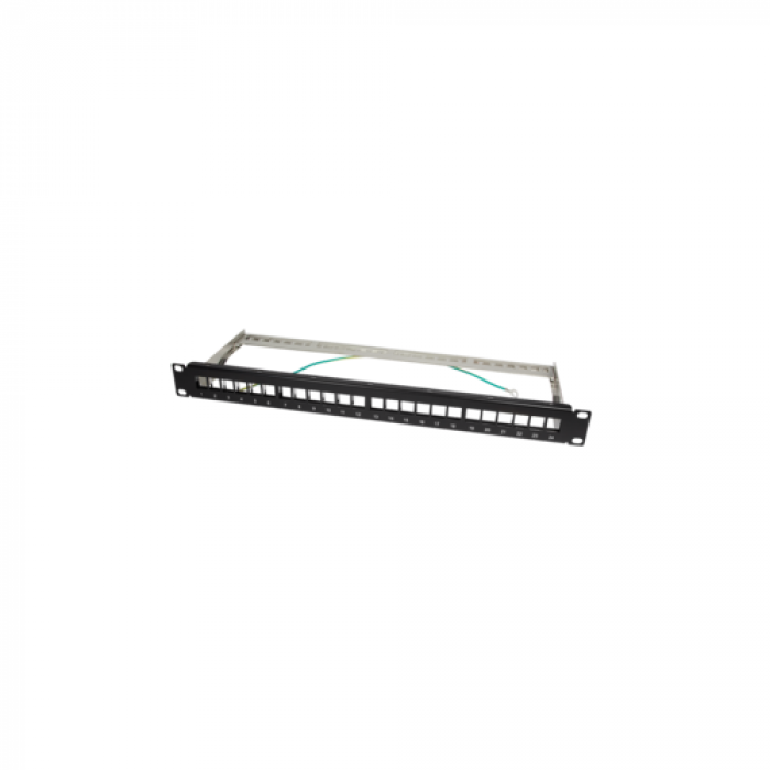 Patch Panel Logilink, 19 inch, 24x porturi, Black