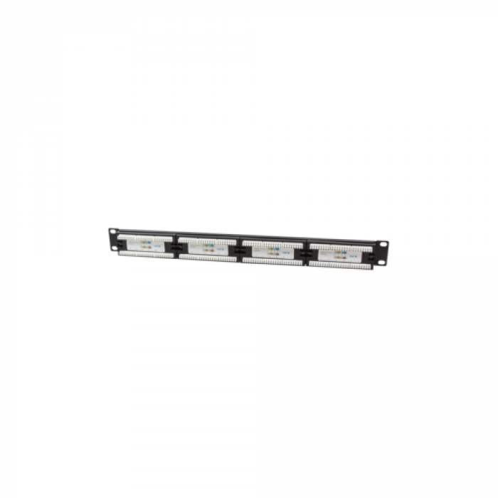 Patch Panel Logilink NP0004, 19inch, 24x porturi, Black