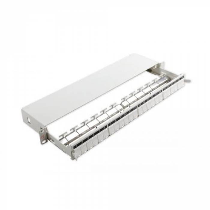 Patch Panel Nexans N521.663, 19inch, 24 porturi, White