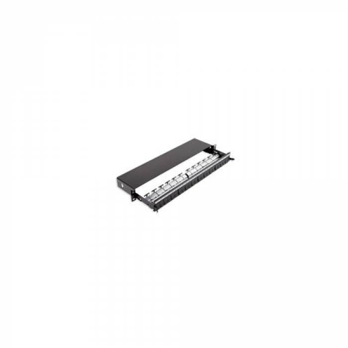 Patch Panel Nexans N521.663BK, 19inch, 24 porturi, Black