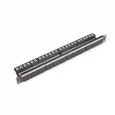 Patch Panel Nexans N521.664BK, 19inch, 24 porturi, Black