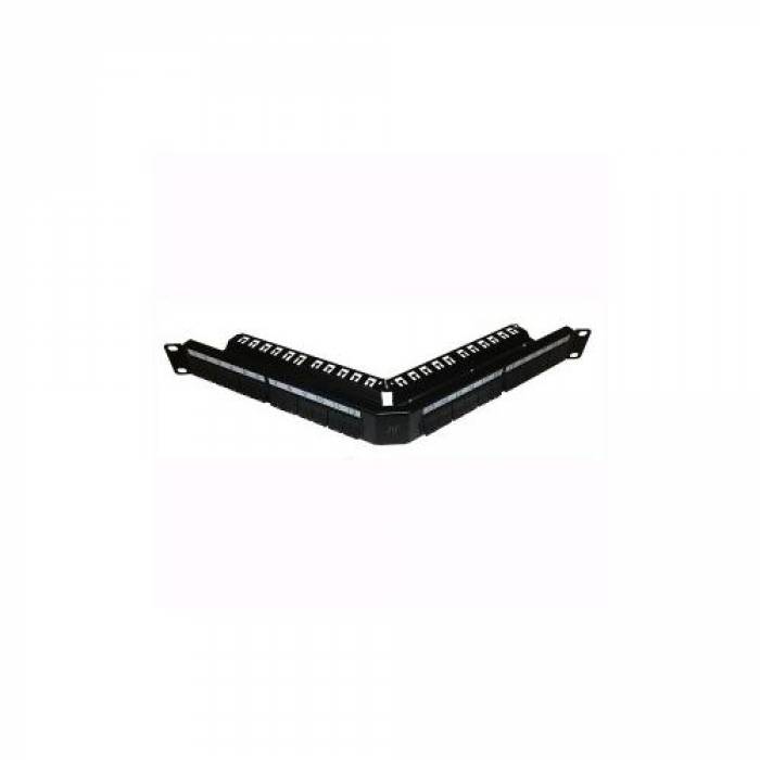 Patch Panel Nexans N521.671, 19inch, 24 porturi, Black