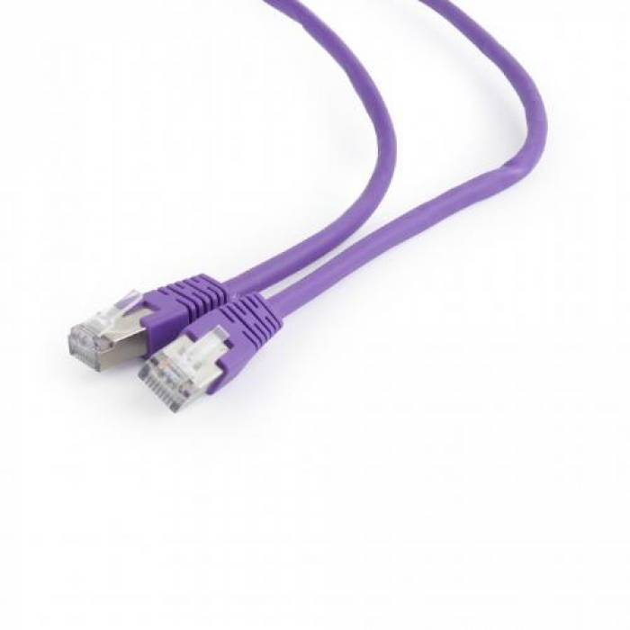 Patchcord Gembird, FTP, Cat. 6, 0.25m, Purple